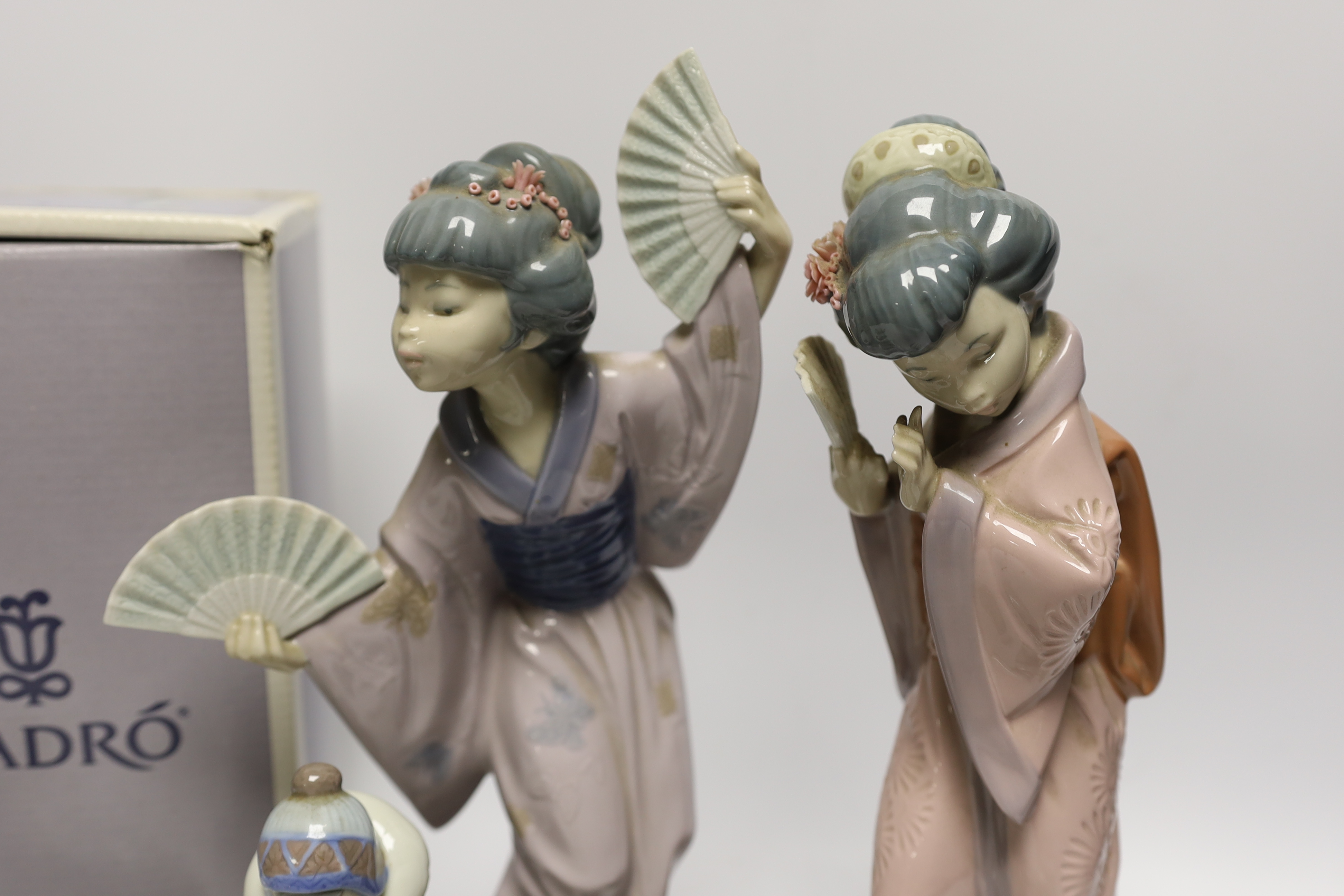 Seven Lladro figures